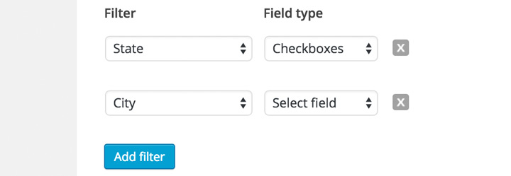 Add live category filters with custom taxonomies modal view